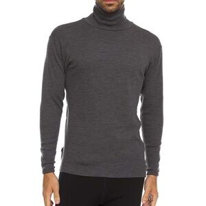 Minus33 Men's Midweight Kinsman Turtleneck Superfine Merino Wool Gray Sweater XL